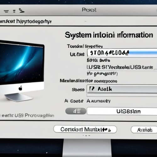 Home 15 **System Information Window:** A MacBook screen displaying the System Information window, highlighting the USB or Thunderbolt section to show connection protocol details like "USB
