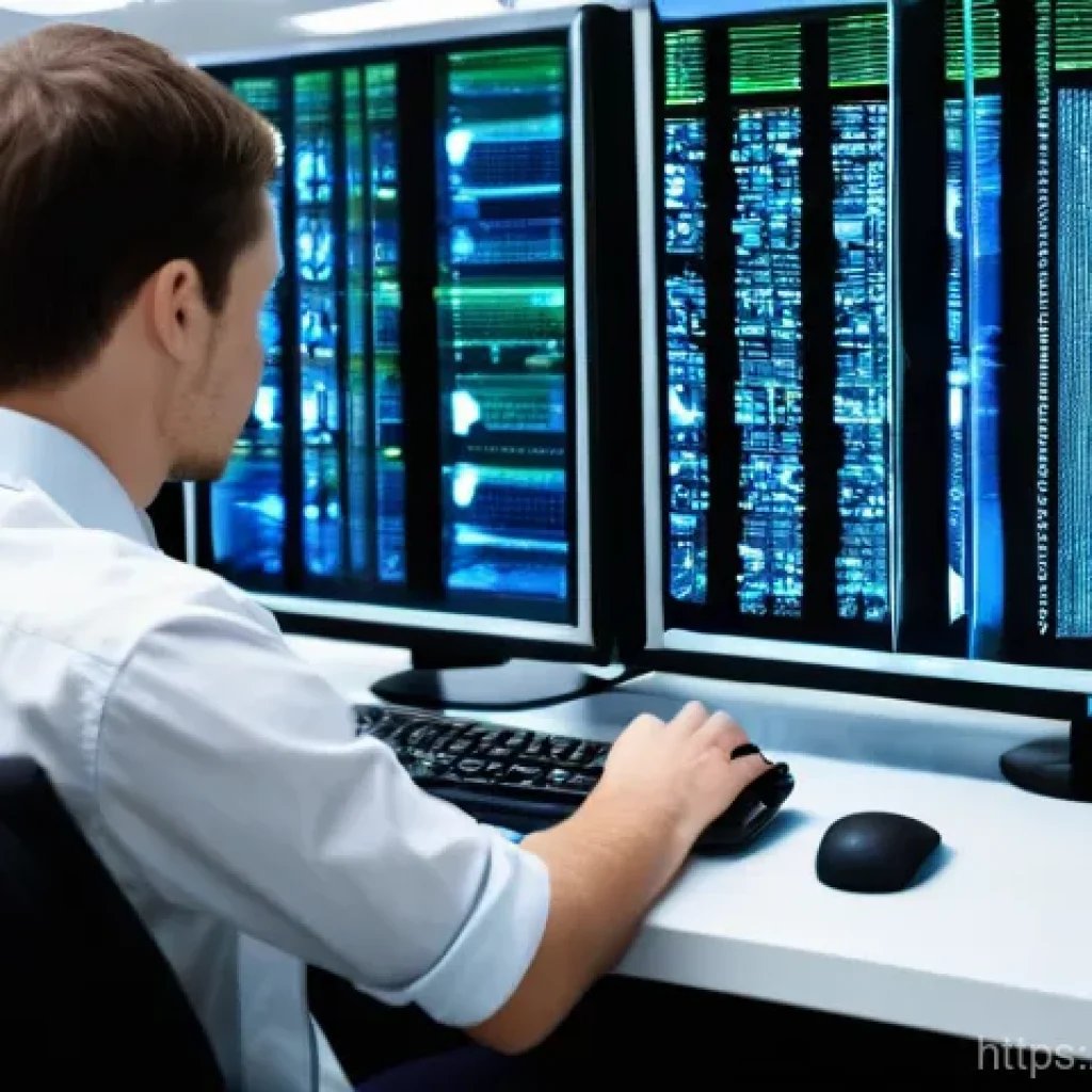 리눅스에서 시스템 로그 확인 방법 - **Prompt 1: Focused IT Administrator Troubleshooting Logs**
"A highly detailed, realistic image ...